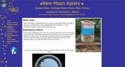Desktop Screenshot of newmoonapiary.com